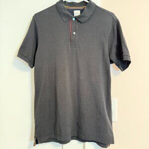 Paul Smith Polo Shirt Short Sleeve Black Size M 100% Cotton